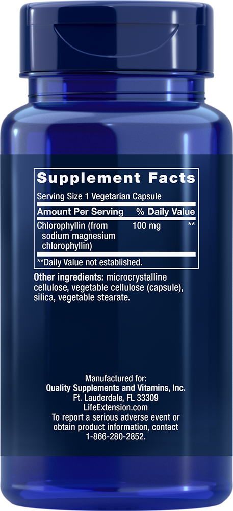 
Chlorophyllin, 100 มก., 100 แคปซูลมังสวิรัติ